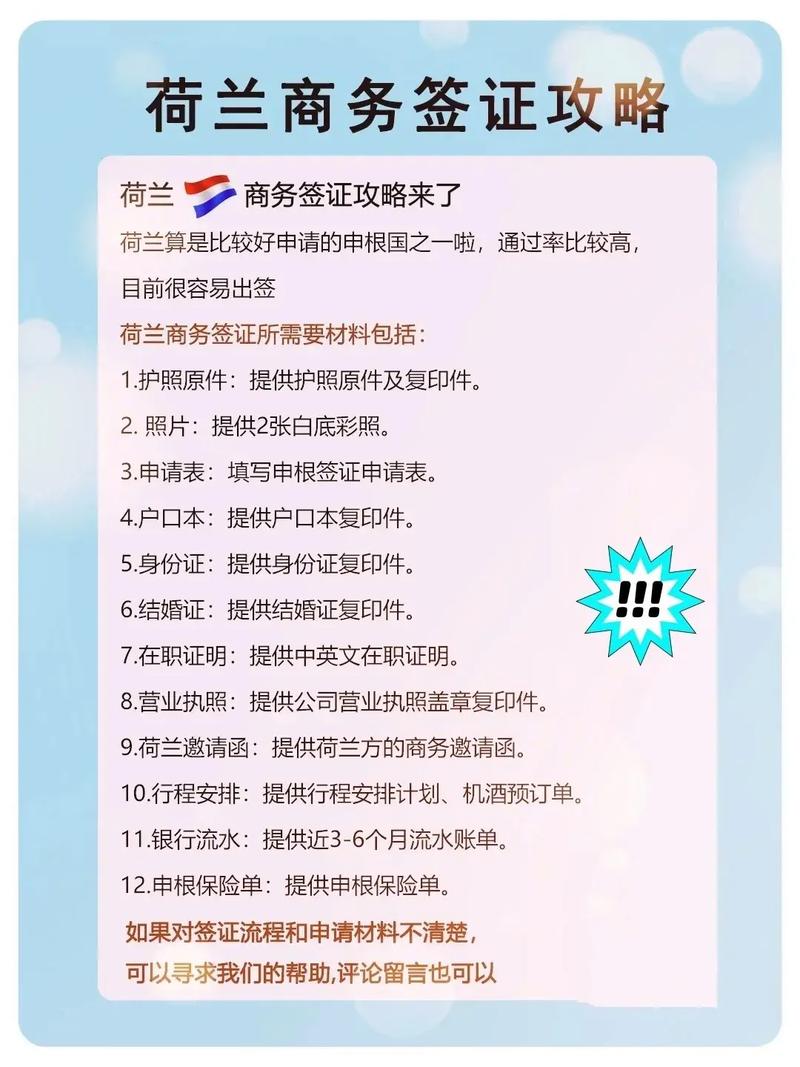 荷兰签证application