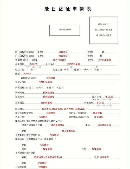 签证申请表occupation