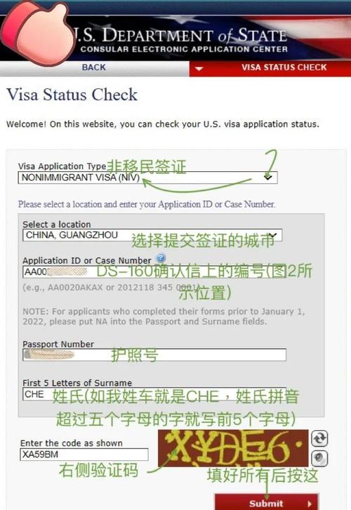 美国签证状态no status