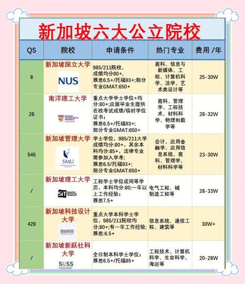 国际生申请新加坡大学的条件