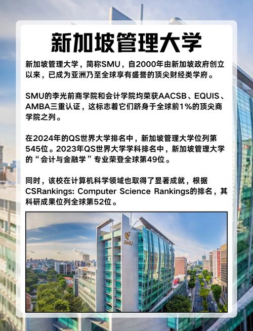 新加坡管理大学亚州排名
