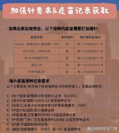 新加坡留学要打什么疫苗