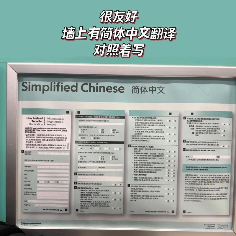 anz 新西兰 填表 中文