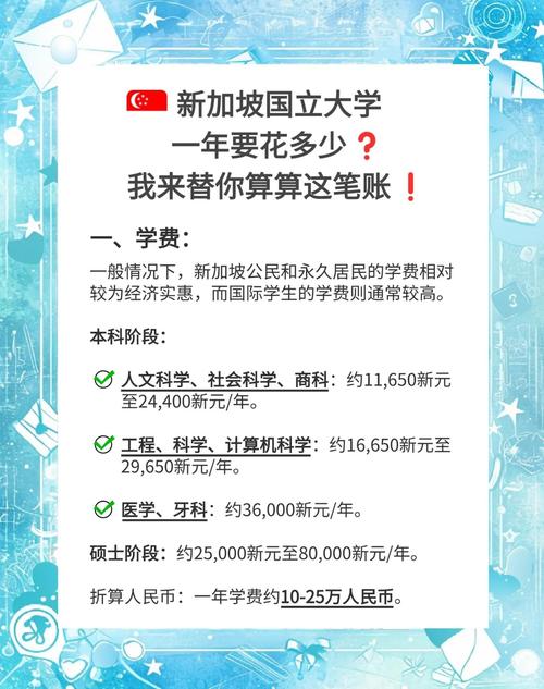 去新加坡初中留学的费用