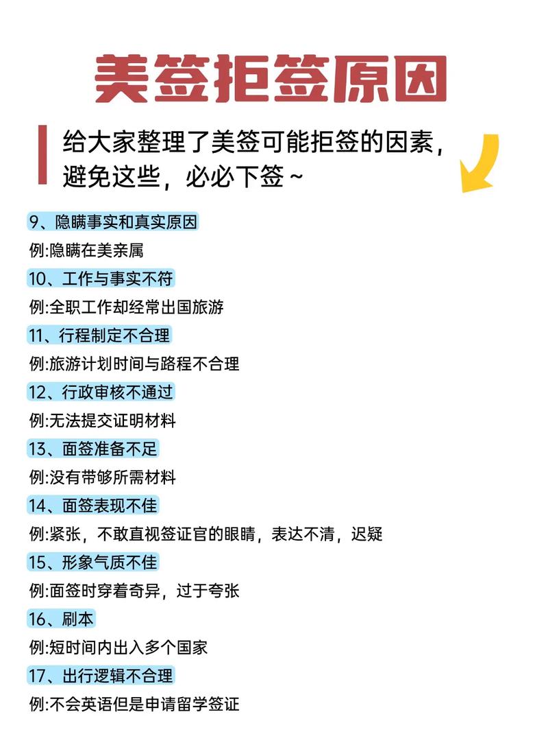 美国签证面签技巧及拒签原因