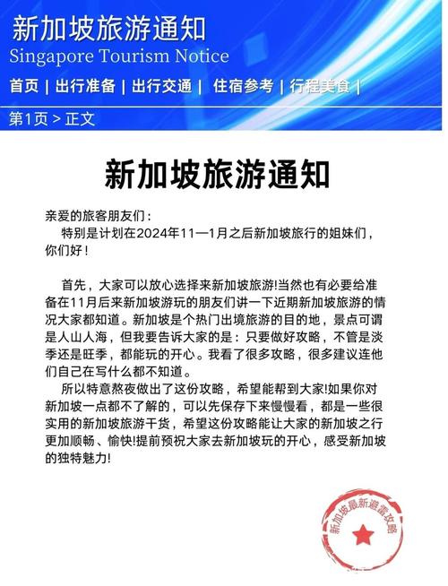 去新加坡要注意什么手续