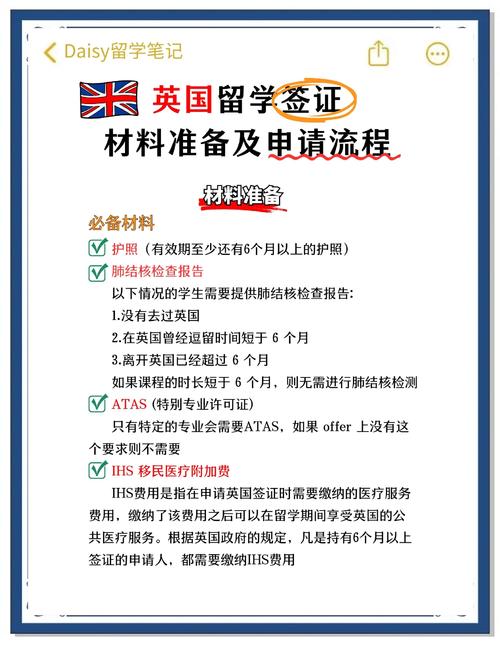 去英国留学签证需要什么材料