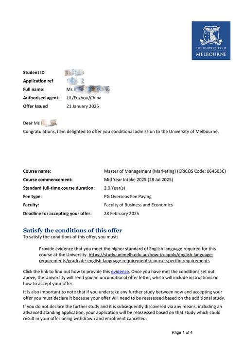 澳洲留学show cause