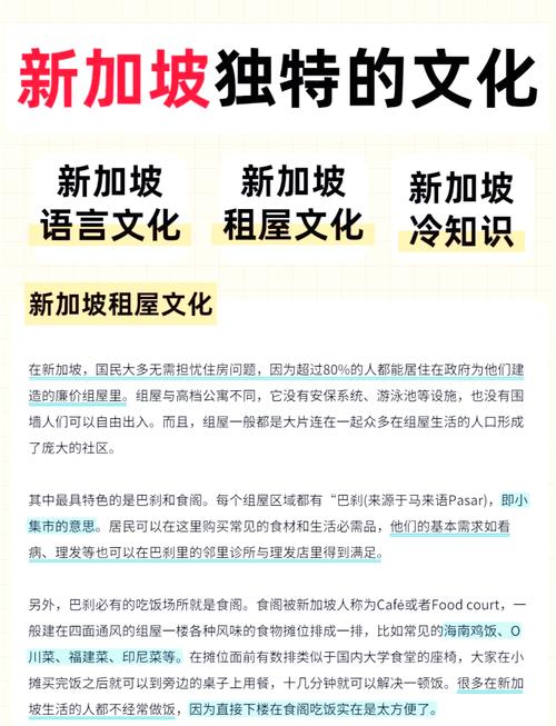 新加坡经济和文化的介绍