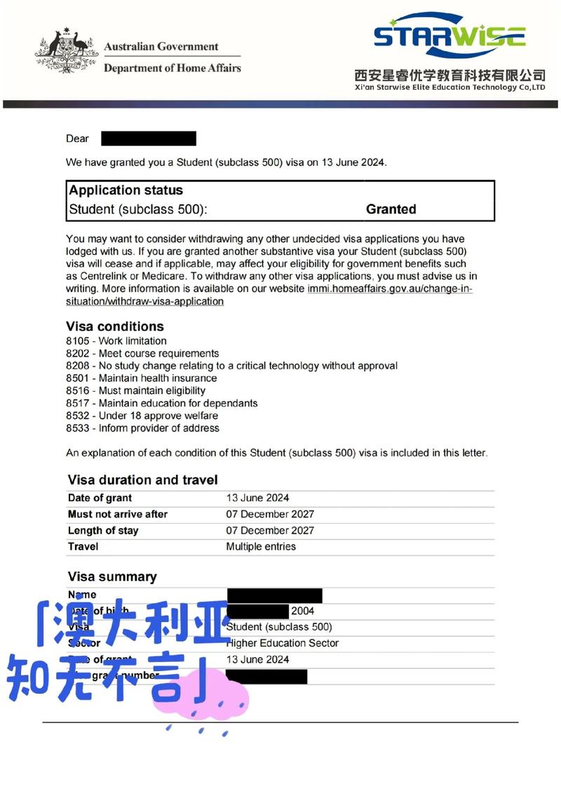 澳洲留学签证是哪种签证