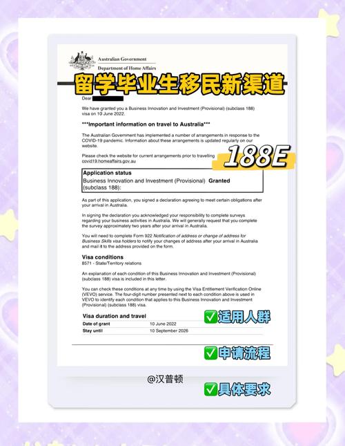 澳洲188b投资移民要求