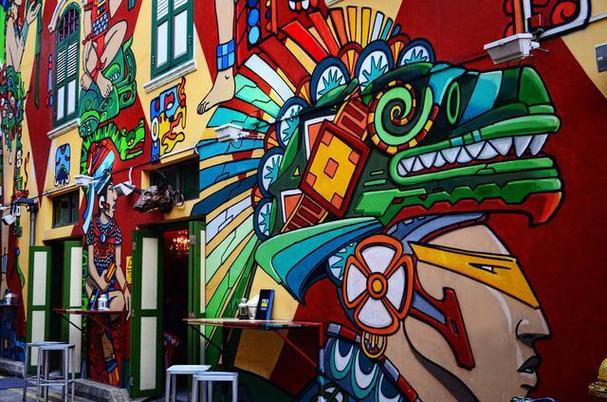 美国青年在新加坡乱涂鸦