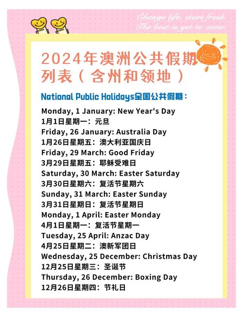 澳洲墨尔本2025假期