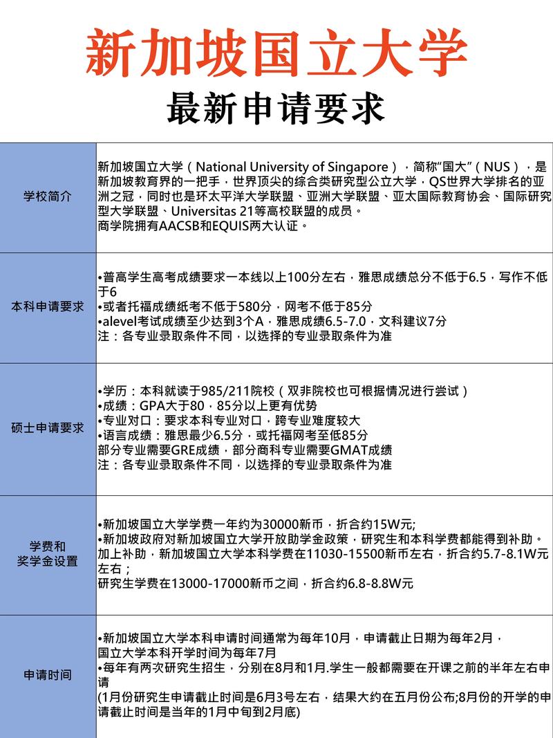 新加坡国立大学申请系统