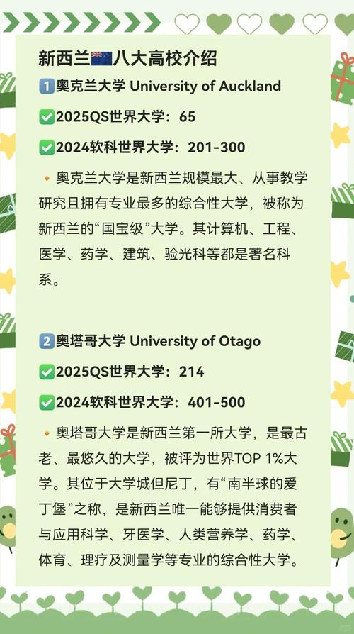 新西兰大学 计算机排名