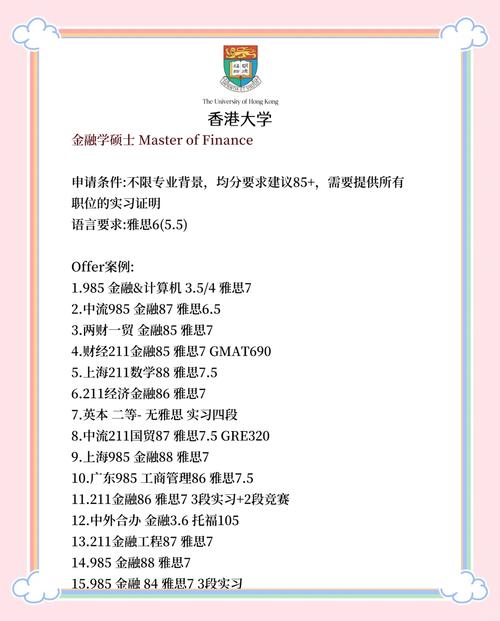 新加坡考生录取香港大学