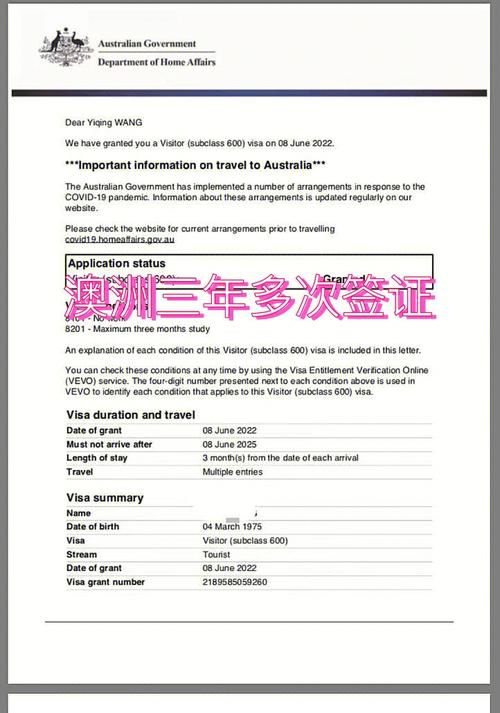 澳洲未婚 签证 300